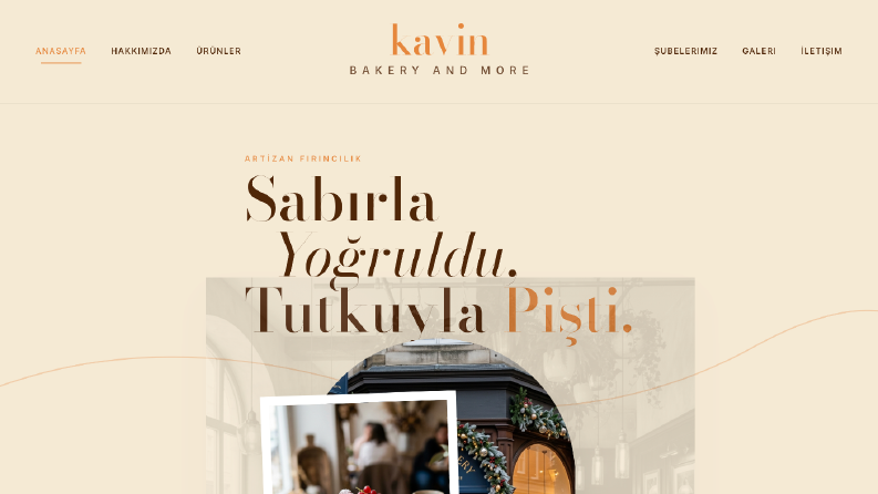 Modern ve Animasyonlu Artizan Fırın Web Sitesi 