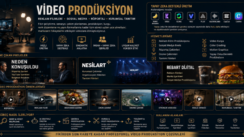Video Prodüksiyon | Reklam Filmleri ve Dijital İçerikler
