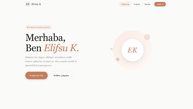 İz Bırakan Tasarımlar: Elifsu K. Freelance Portfolyo