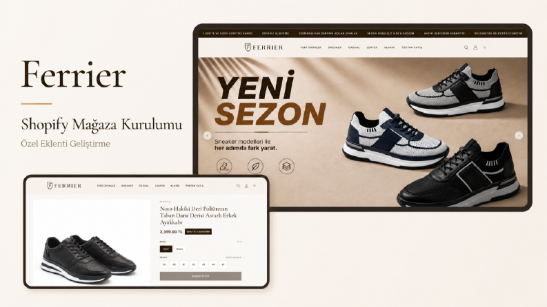 Ferrier | Shopify Kurulum ve Özel Eklentiler