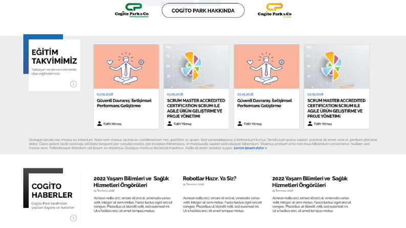 CogitoPark - Redesign Çalışması
