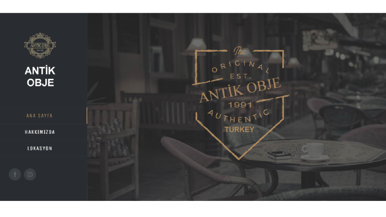 Antik Obje Web Tasarım