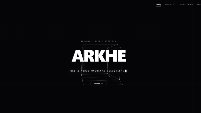 Arkhe Yazılım-Web Site Oluşturduk