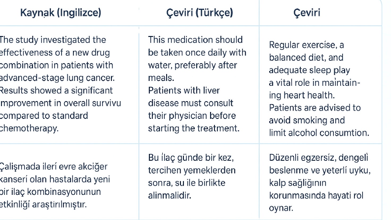 Tıbbi Makale Çevirisi