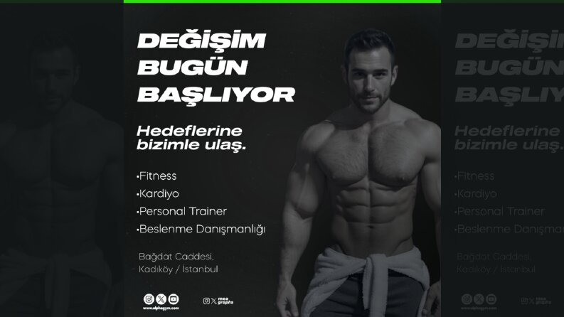 Alpha Gym - Spor Salonu Sosyal Medya Reklam Tasarımı