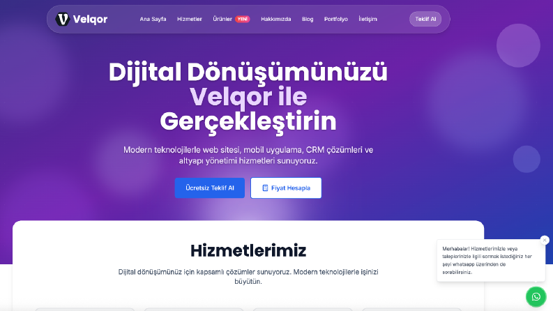 Velqor - Web Sitesi