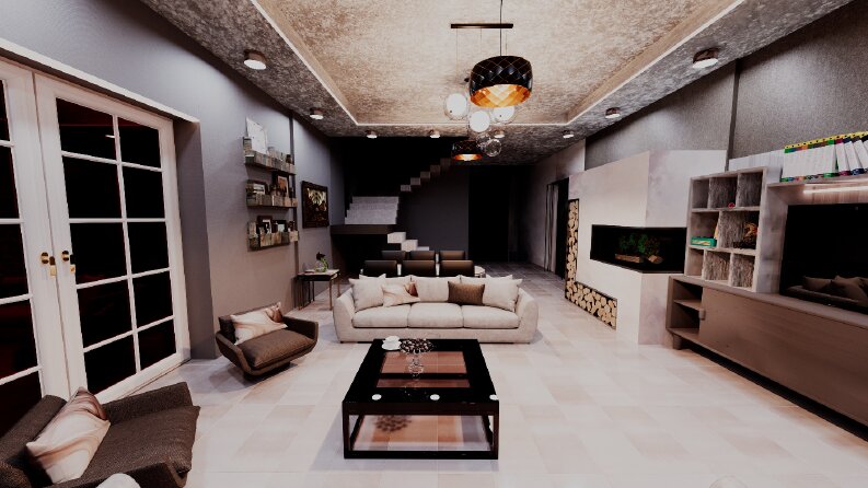 Villa salon modeli ( victorian-modern)