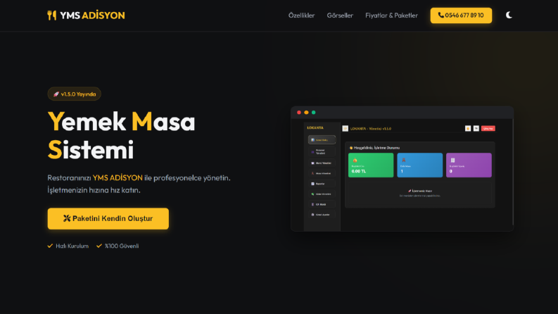 YMS İçin Modern ve Performans Odaklı Web Projesi