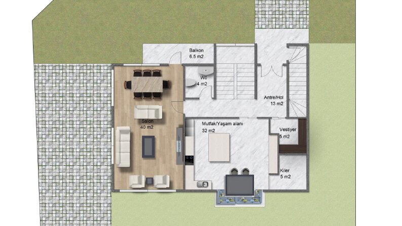 Mimari Plan Boyaması