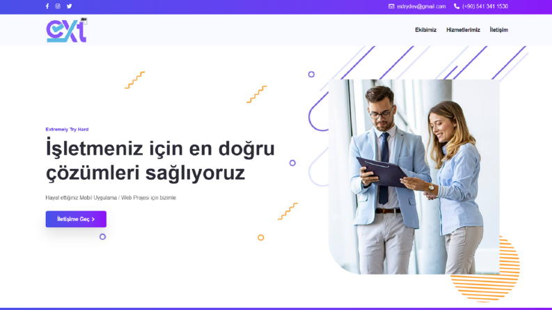 ExtryDev şirketinin WebSitesi