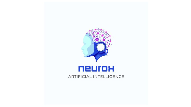 Blue and Purple Modern Technology Logo Çalışması.