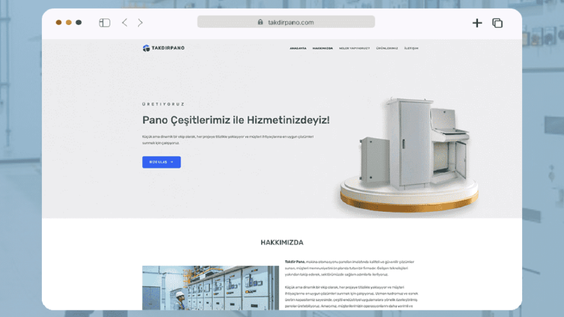 Takdir Pano Kurumsal Web Sitesi