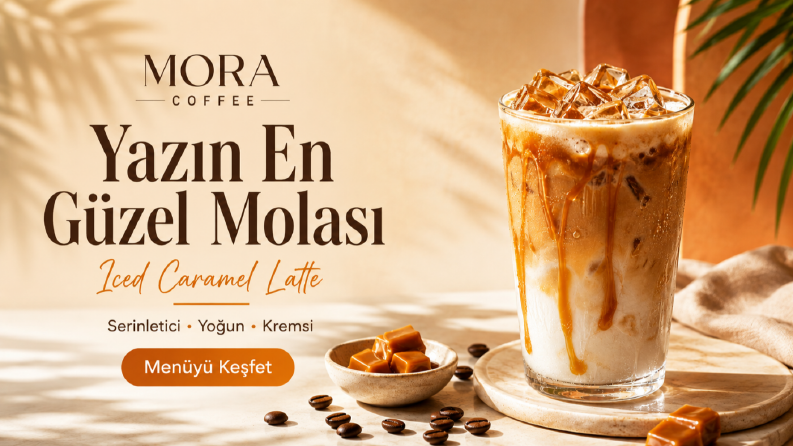 Morra Cafe Yeni Ürün Tanıtım Banner Görsel Tasarımı