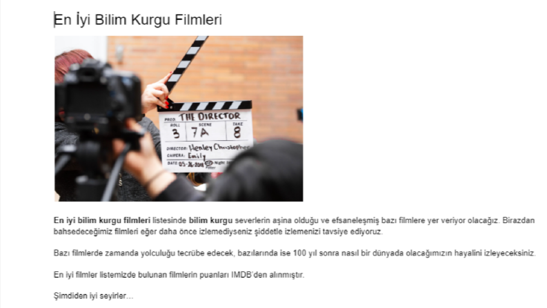 Örnek makale hizmeti