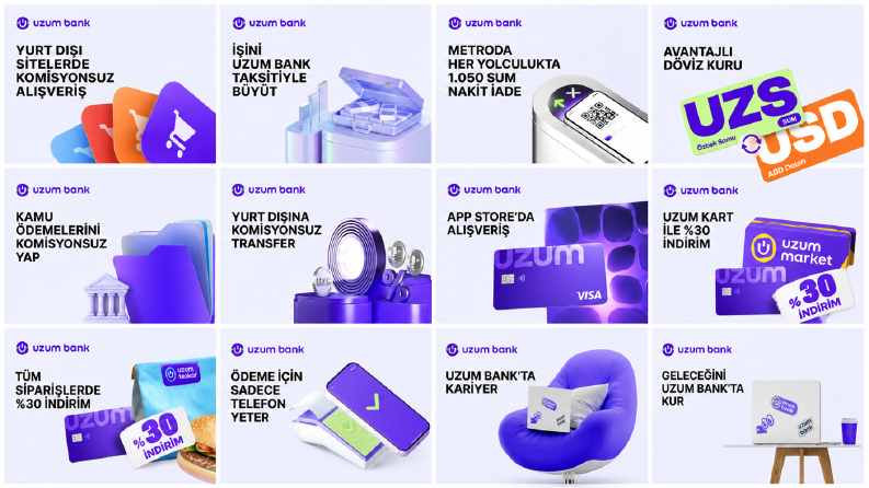 Uzum Bank – Finans Sosyal Medya Tasarımları