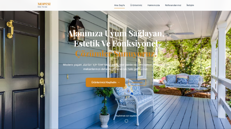 Perde Şirketinin Sitesi