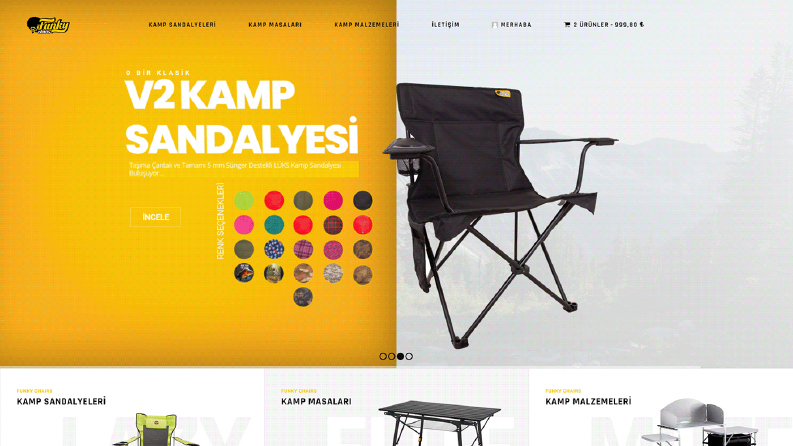 Funky Chairs E-ticaret Sitesi 