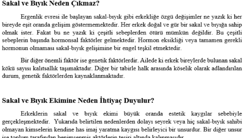 Sakal ve Bıyık Ekim Teknikleri Nelerdir?