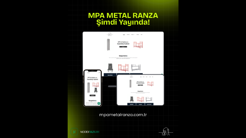 MPA Metal Ranza / Kurumsal Web Tasarım