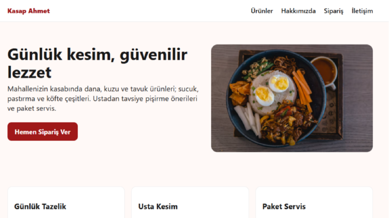 İşletme için web sitesi