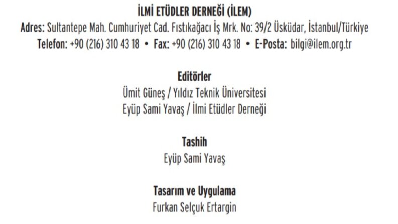 İLEM V. Türkiye Lisansüstü Çalışmalar Kongresi Tebliğleri