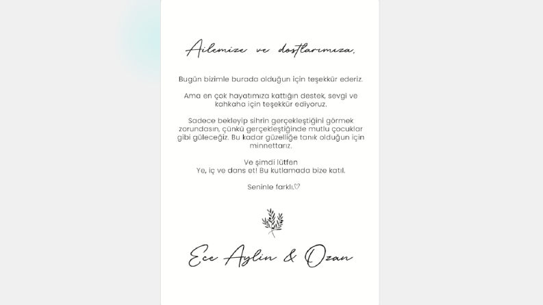 Düğün Davetiye Tasarımı