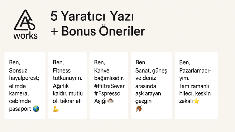  Instagram Biyograf- Örnekleri