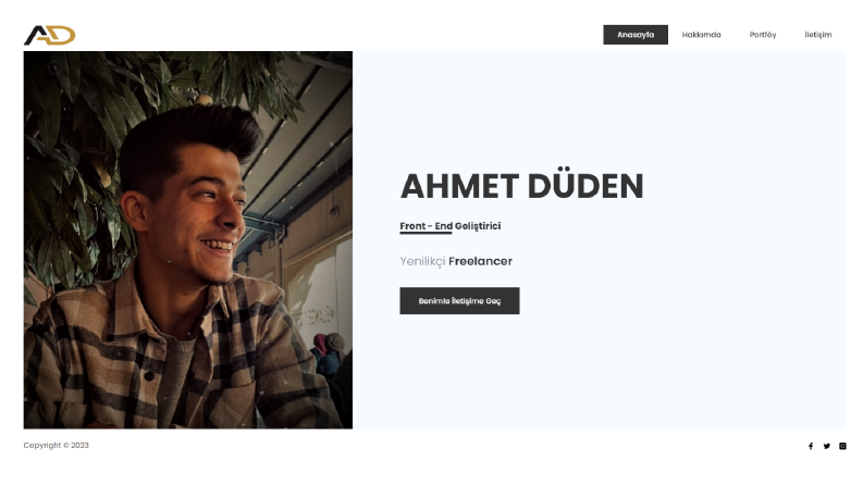 Kişisel Web Sitem