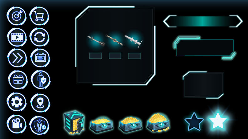 Sci Fi UI Set Tasarımım