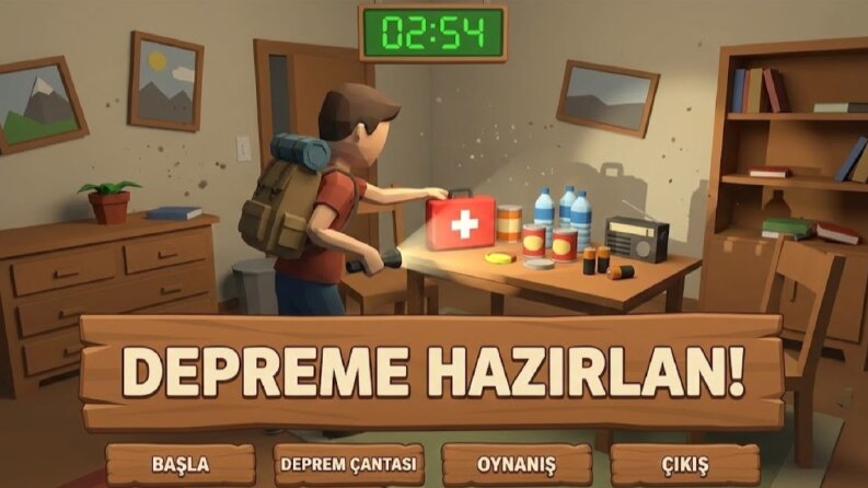 3D Deprem Farkındalık Simülasyon Oyunu
