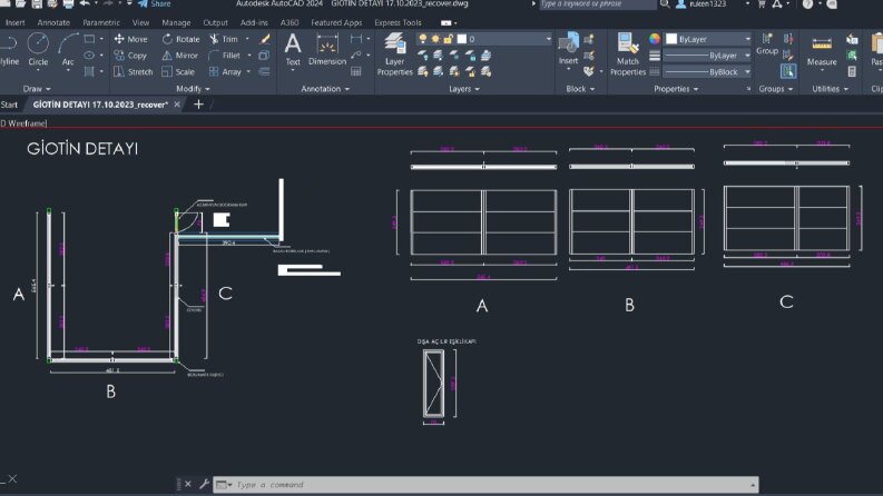 Autocad çizimi