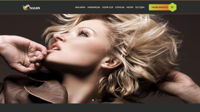 Kuaför & Güzellik Salonu Web Sitesi
