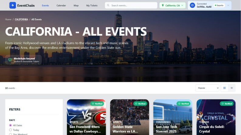 EventChain | Blockchain Tabanlı Etkinlik Bilet Platformu