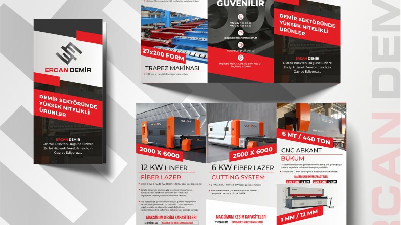 Firmalar İçin İki Kırımlı Katalog Broşür