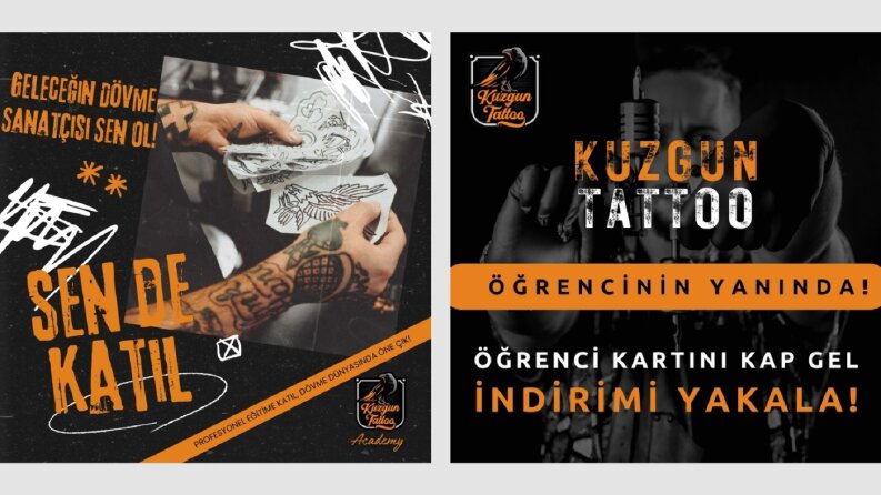 İnstagram Post ve Hikaye Tasarımları (tattoo)