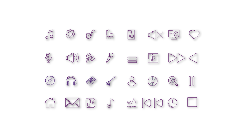 Wavy uygulaması ikon (icon) tasarımı