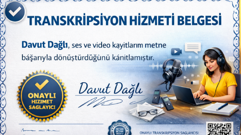 Profesyonel Transkripsiyon Hizmeti