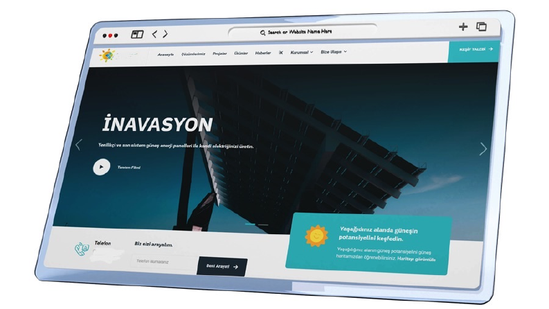 Solar sistem kurumsal web sitesi projesi