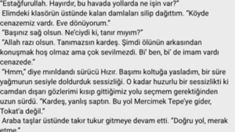 Kısa Hikaye Kesiti