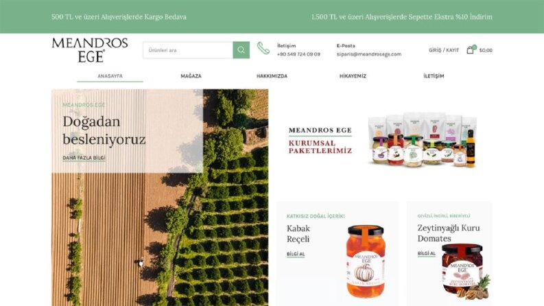  Meandros Ege Web Uygulaması