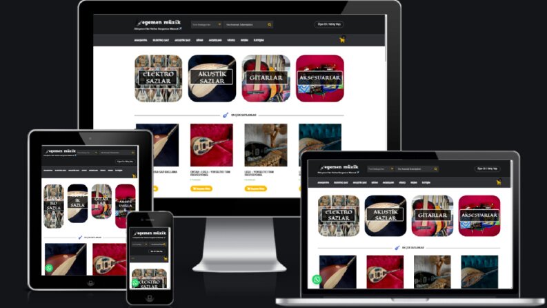 Egemen Müzik Evi | Web Tasarım, E- Ticaret