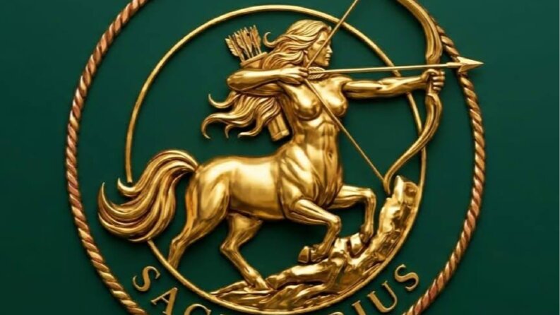 Sagittarius - Yapay Zeka Logoyu Vektörel Yapma