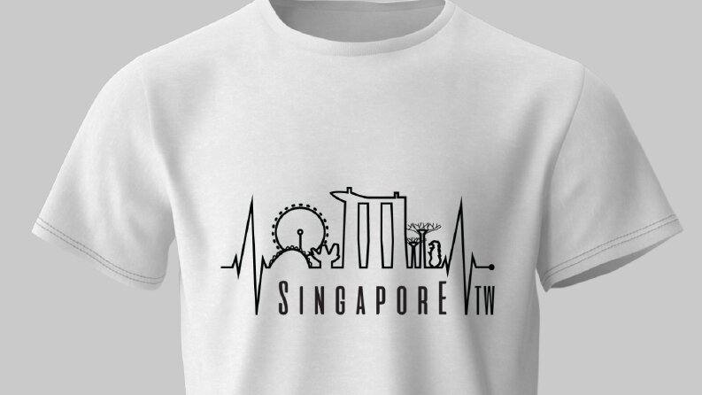 Singopur t-shirt tasarımı