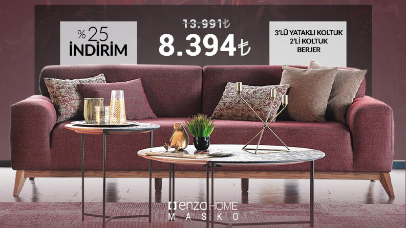 Enza Home Masko - Netha Koltuk Takımı