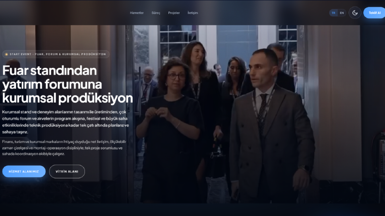 Startevent - Etkinlik & Organizasyon Web Deneyimi