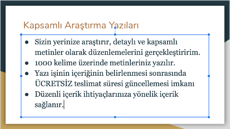 Kapsamlı Araştırma Yazıları