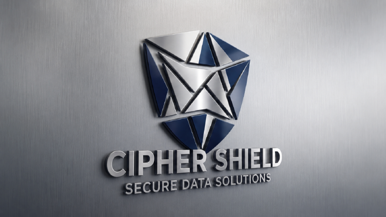 Cipher Shield - Premium 3D Güvenlik Logosu