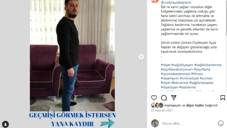 Diyetisyen tanıtımı çalışmam