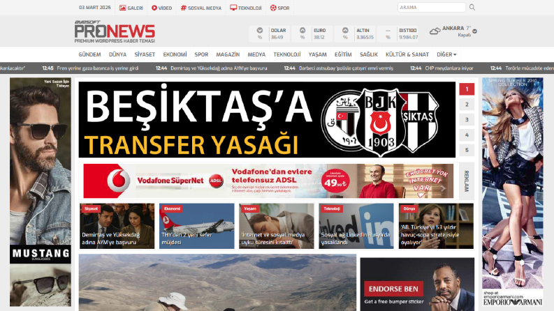 Pronews Haber Teması
