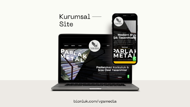 Parlak Metal Kurumsal Website Tasarımı